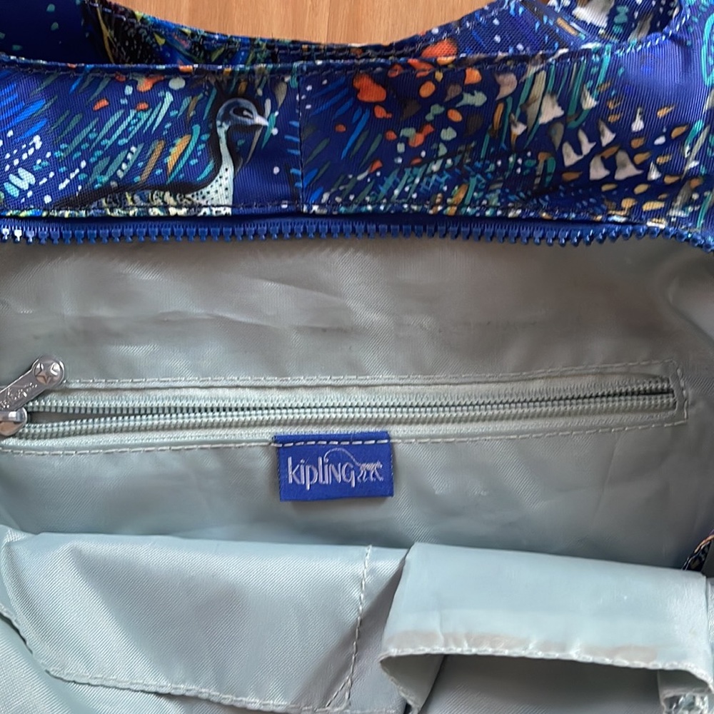 Kipling Handbag in Peacock Print - Picture 2 of 5